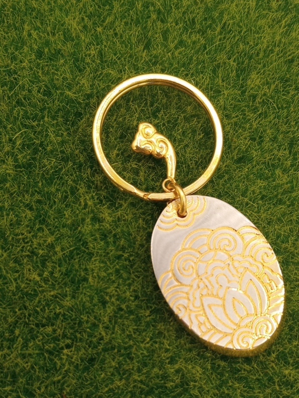 Floral Oval Keychain | Women Accessories P256